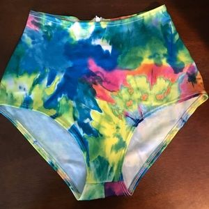 Tie Dye J Valentine High Waited Bottoms